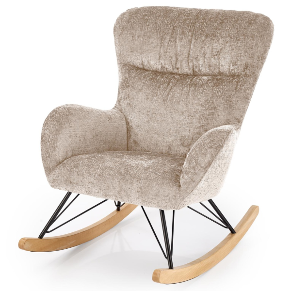 Fotel Bujany Wypoczynkowy CASTRO Beżowy Halmar Lewy Front