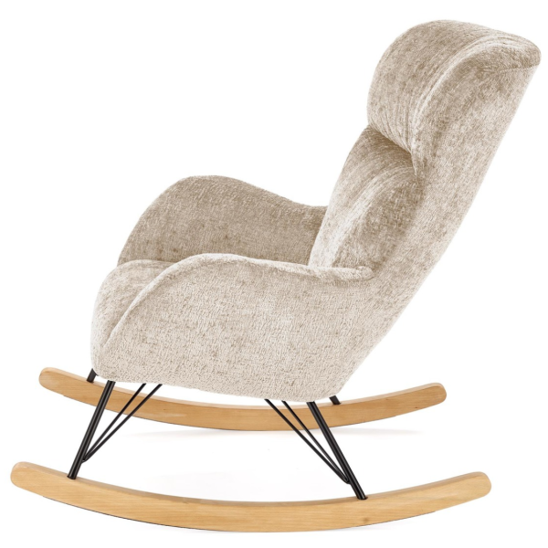 Fotel Bujany Wypoczynkowy CASTRO Beżowy Halmar Bok