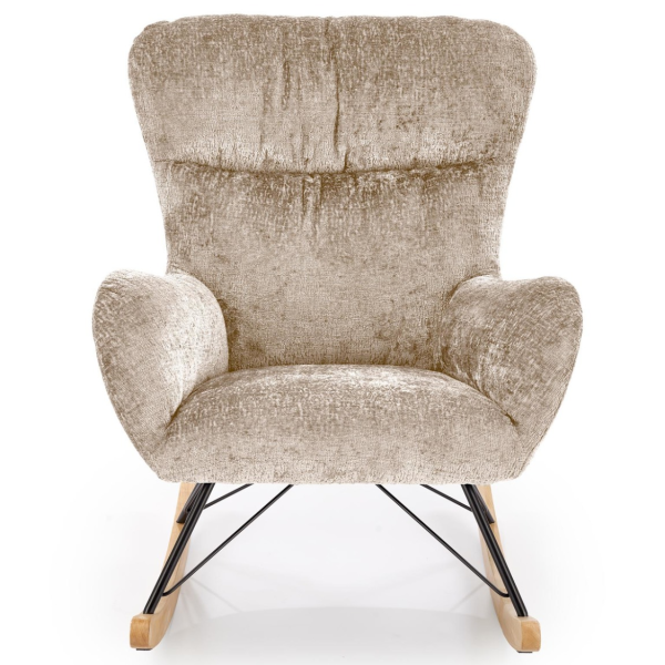 Fotel Bujany Wypoczynkowy CASTRO Beżowy Halmar Front