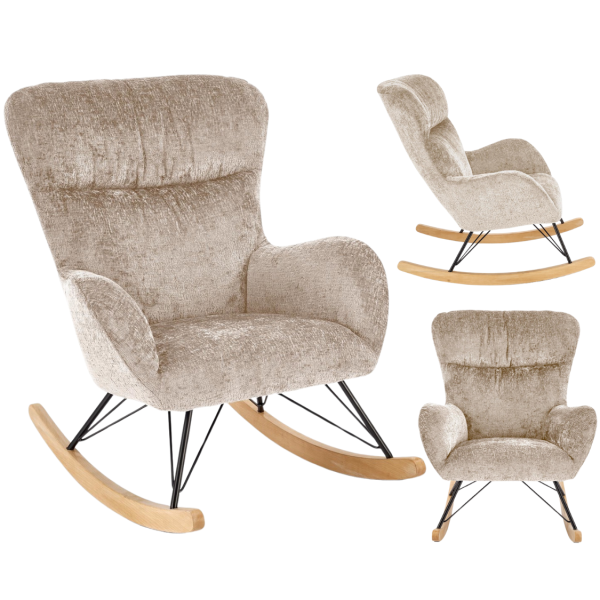 Fotel Bujany Wypoczynkowy CASTRO Beżowy Halmar