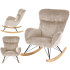 Fotel Bujany Wypoczynkowy CASTRO Beżowy Halmar Miniatura