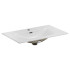 Szafka z Umywalką Wpuszczaną 80 cm Nowoczesny Beż Ryflowana z Szufladami ADEL CASHMERE Comad