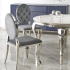 Krzesło Welurowe Modern Barock Do Salonu Glamour Szare Srebrne K555 Halmar