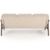 Sofa Tapicerowana Drewniana MILANO 3S Beżowa Halmar Tył