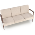 Sofa Tapicerowana Drewniana MILANO 3S Beżowa Halmar od Góry