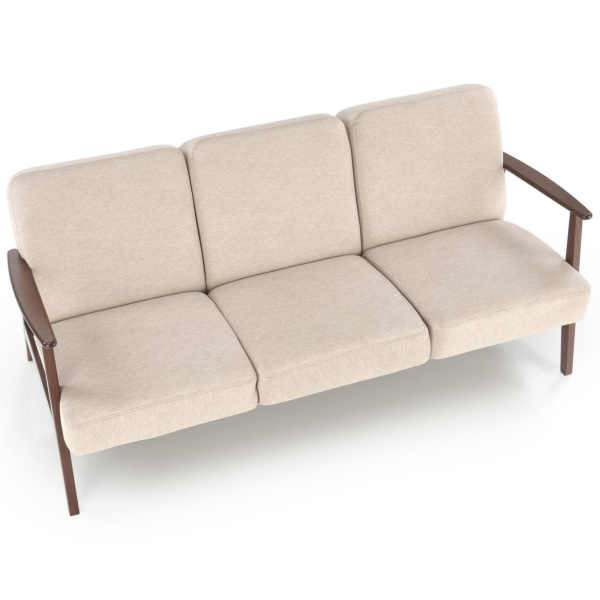 Sofa Tapicerowana Drewniana MILANO 3S Beżowa Halmar od Góry