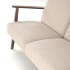 Sofa Tapicerowana Drewniana MILANO 3S Beżowa Halmar Zbliżenie