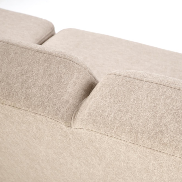 Sofa Tapicerowana Drewniana MILANO 3S Beżowa Halmar Zbliżenie Oparcia