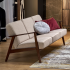 Sofa Tapicerowana Drewniana MILANO 3S Beżowa Halmar Zbliżenie Aranżacji