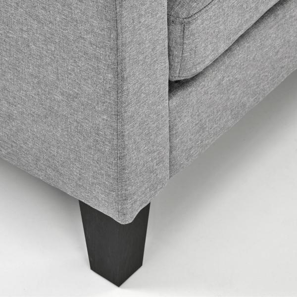 Kanapa Narożna Sofa Loft GERSON Popielata Szara Zbliżenie