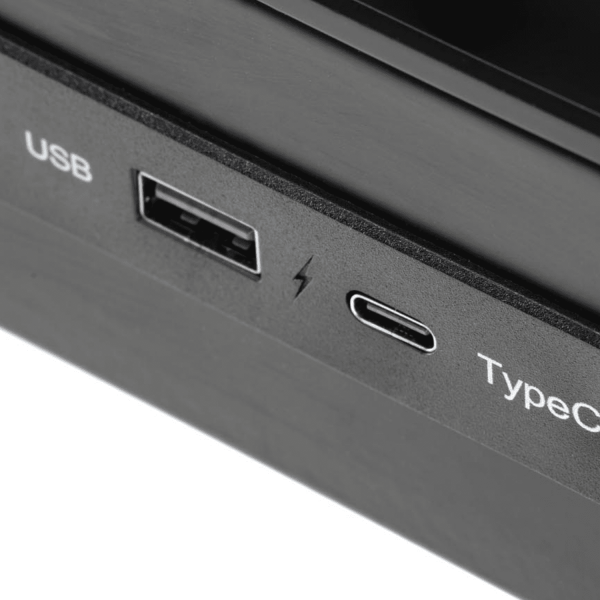 Biurko Elektryczne Regulowane Nowoczesne Metalowe z Funkcją Regulacji Wysokości B52 Czarne Szklane Halmar
