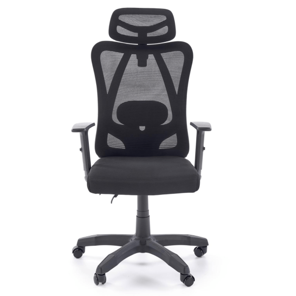 Fotel Obrotowy Ergonomiczny RAMOS Czarny Front