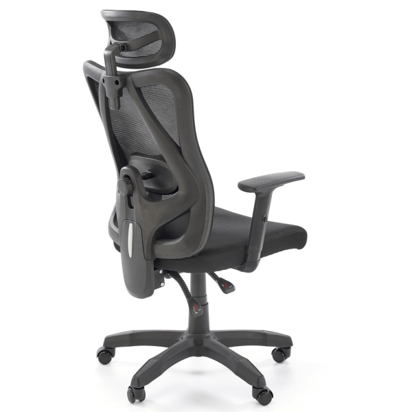 Fotel Obrotowy Ergonomiczny RAMOS Czarny Prawy Tył