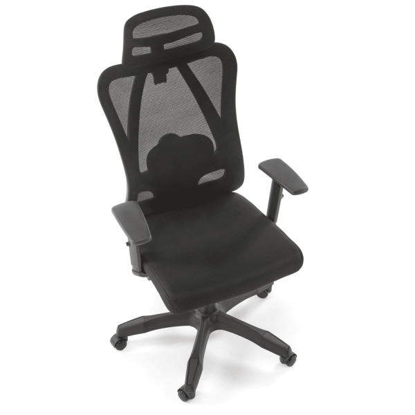 Fotel Obrotowy Ergonomiczny RAMOS Czarny z Góry