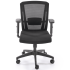 Fotel Obrotowy Biurowy Ergonomiczny PAREDES Czarny Siatka Front