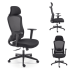 Fotel Obrotowy Ergonomiczny SONAR Czarny