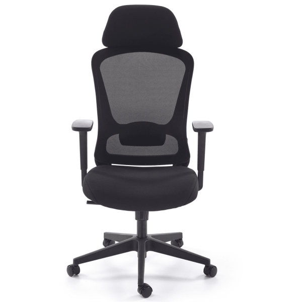 Fotel Obrotowy Ergonomiczny SONAR Czarny Front