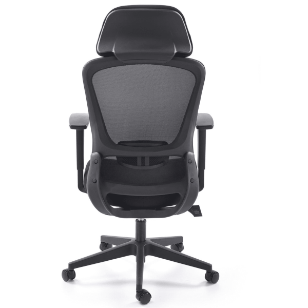 Fotel Obrotowy Ergonomiczny SONAR Czarny Tył