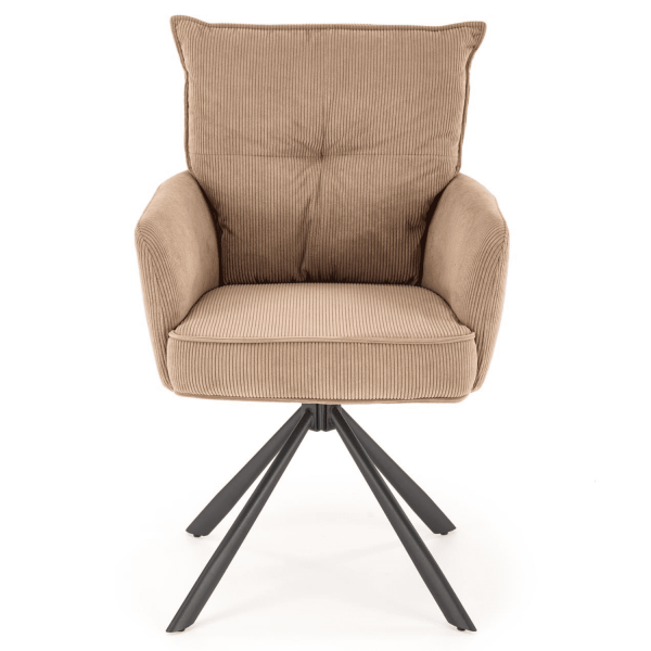 Krzesło Obrotowe Tapicerowane K528 Cappuccino Front