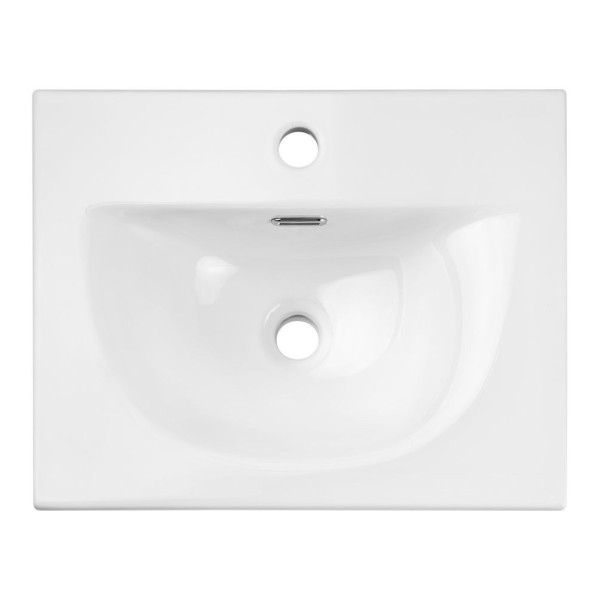 ❤️ Umywalka Wpuszczana w Blat 50 cm Ceramiczna SKY 3 Biała COMAD ⭐