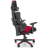 Fotel Obrotowy Gamingowy NITRO 2 Czerwony Czarny Prawy Tył