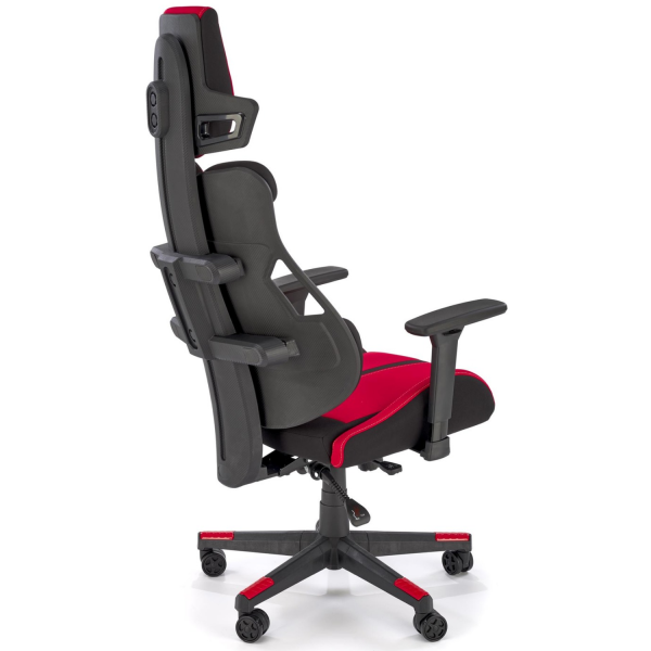 Fotel Obrotowy Gamingowy NITRO 2 Czerwony Czarny Prawy Tył