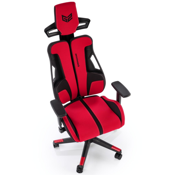 Fotel Obrotowy Gamingowy NITRO 2 Czerwony Czarny Od Góry