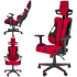 Fotel Obrotowy Gamingowy NITRO 2 Czerwony Czarny Miniatura Lewy Front