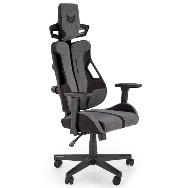Fotel Obrotowy Gamingowy NITRO 2 Czarny Popielaty Prawy Front