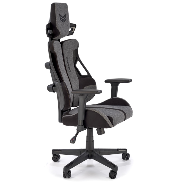 Fotel Obrotowy Gamingowy NITRO 2 Czarny Popielaty Od Boku