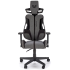 Fotel Obrotowy Gamingowy NITRO 2 Czarny Popielaty Front