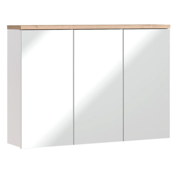 Nowoczesne Meble Łazienkowe 100 cm Nowoczesny Komplet Alpejska Biel Połysk BALI Comad