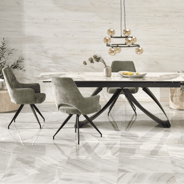 Krzesło Obrotowe Loft K542 Oliwkowe Zielone Aranżacja Front