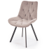 Krzesło Obrotowe do Salonu Loft K519 Beżowe Lewy Front