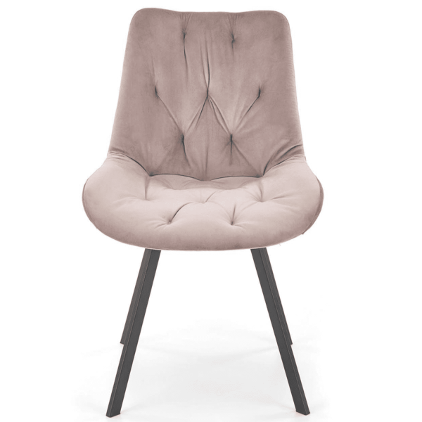 Krzesło Obrotowe do Salonu Loft K519 Beżowe Front