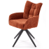 Krzesło Obrotowe do Salonu K540 Cynamonowy Loft Lewy Front