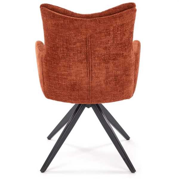 Krzesło Obrotowe do Salonu K540 Cynamonowy Loft Tył