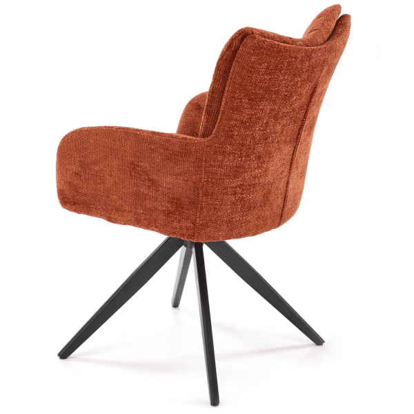 Krzesło Obrotowe do Salonu K540 Cynamonowy Loft Lewy Tył