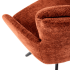 Krzesło Obrotowe do Salonu K540 Cynamonowy Loft Zbliżenie z Góry