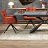 Krzesło Obrotowe do Salonu K540 Cynamonowy Loft Aranżacja