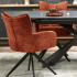 Krzesło Obrotowe do Salonu K540 Cynamonowy Loft Aranżacja Salonu