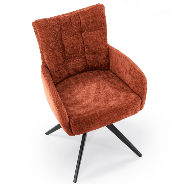 Krzesło Obrotowe do Salonu K540 Cynamonowy Loft z Góry