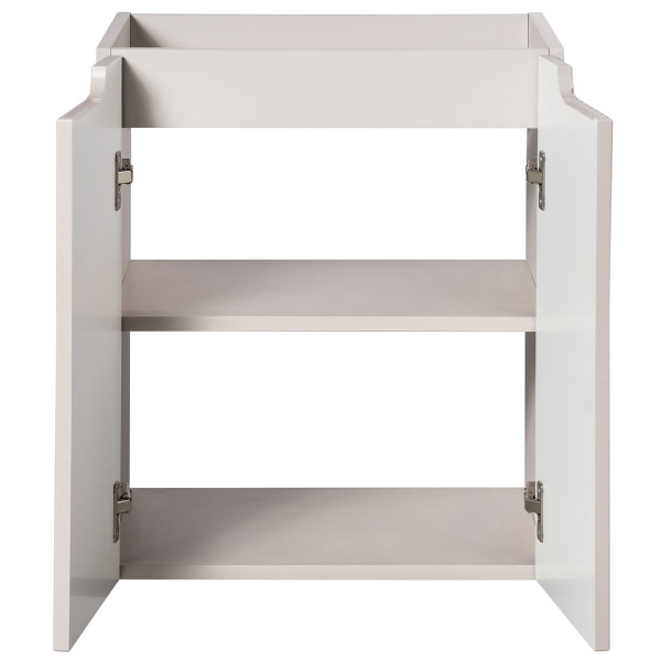 Beżowa Szafka pod Umywalkę 50 cm Nowoczesna Ryflowana 2 Drzwiowa Matowa NOVA CASHMERE Comad
