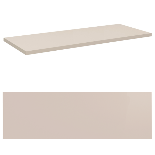 Nowoczesny Blat do Łazienki 100 cm Kaszmir Mat Beżowy Łazienkowy NOVA CASHMERE Comad