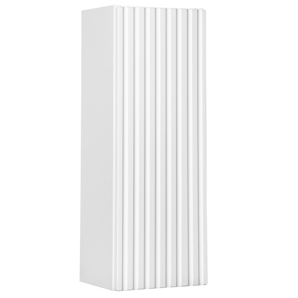 Łazienkowa Szafka Wisząca Górna 20 cm Ryflowana Biały Mat Nowoczesna NOVA WHITE Comad