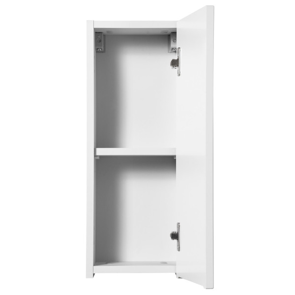 Łazienkowa Szafka Wisząca Górna 20 cm Ryflowana Biały Mat Nowoczesna NOVA WHITE Comad