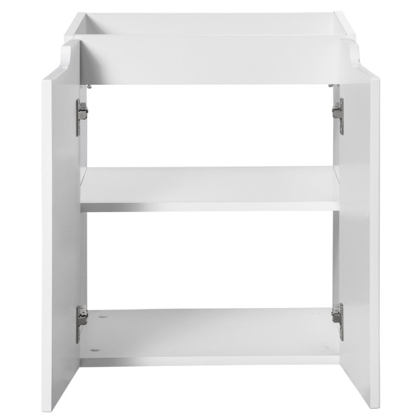 Nowoczesna Szafka pod Umywalkę 50 cm do Łazienki 2 Drzwiowa Biała Matowa NOVA WHITE Comad