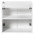 Nowoczesna Szafka pod Umywalkę 60 cm 2 Drzwiowa Matowa Ryflowana Biała NOVA WHITE Comad