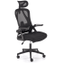 Fotel Obrotowy Gabinetowy Biurowy NEGRO Czarny Prawy Front