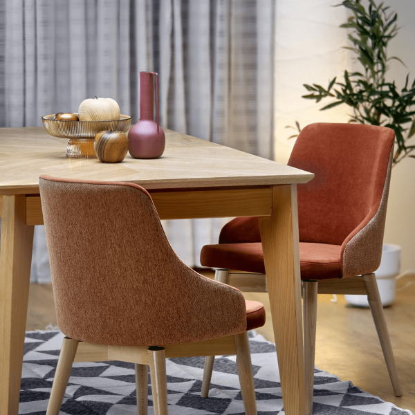 Stół Rozkładany EDMONDO Dąb Naturalny Halmar Aranżacja Zbliżenie